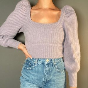 ✨Square neck lilac sweater ✨💖💜